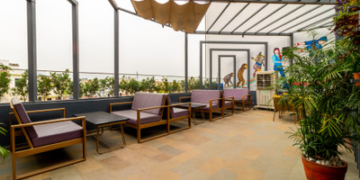 The Roof Top Cafe of Treebo Natraj - Jaipur in undefined. 