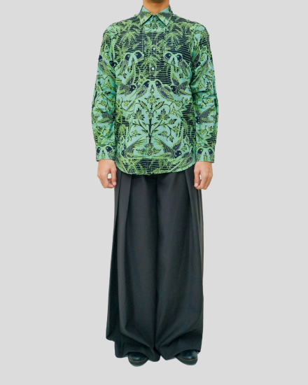 Simbar Glatik Sejoli Latar Bambu